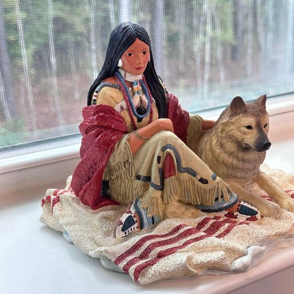 Snow Princess 1994 Princesses Of The Plains Sculpture Hamilton Collection - Picture 5 of 10